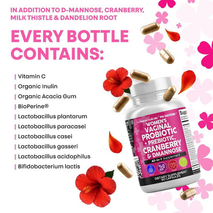 Women'S Vaginal Probiotic + Prebiotics